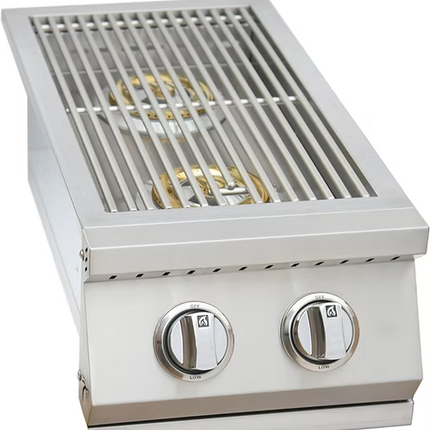 Built In Double Side Burner Stainless Steel with removable cover